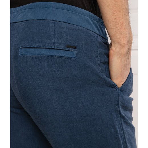 BOSS CASUAL Lniane spodnie Symoon1 | Tapered 50 promocja Gomez Fashion Store