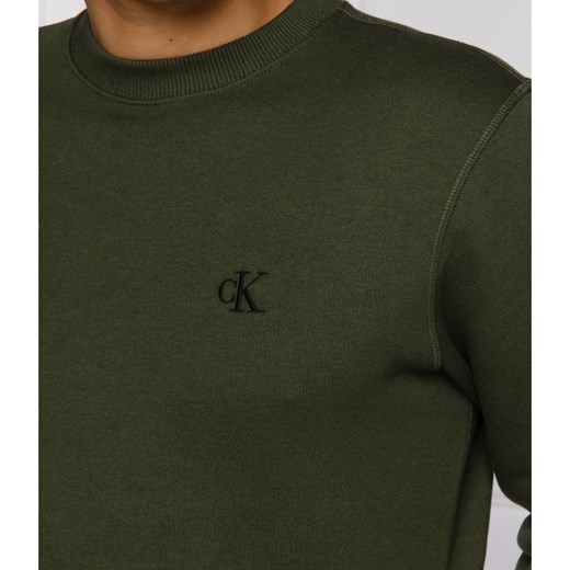 Bluza męska Calvin Klein zielona jesienna 