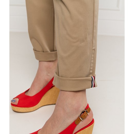 Tommy Hilfiger Spodnie z paskiem ESSENTIAL | Tapered Tommy Hilfiger 36 wyprzedaż Gomez Fashion Store