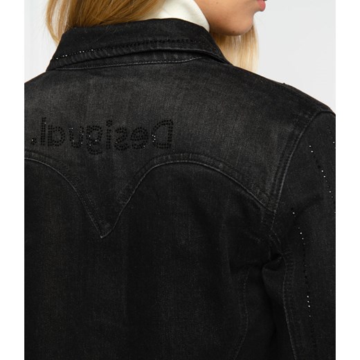 Desigual Kurtka jeansowa black blinder | Regular Fit Desigual 36 promocja Gomez Fashion Store