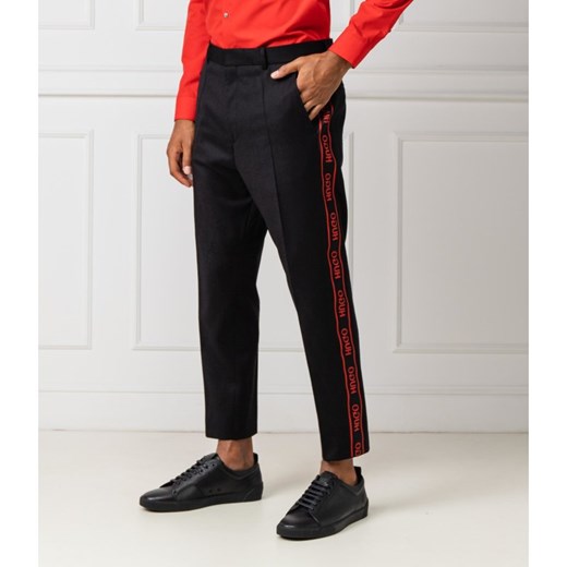 HUGO Wełniane spodnie Farlys | Relaxed fit 52 Gomez Fashion Store okazja