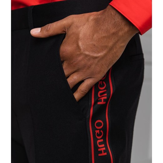 HUGO Wełniane spodnie Farlys | Relaxed fit 52 promocja Gomez Fashion Store