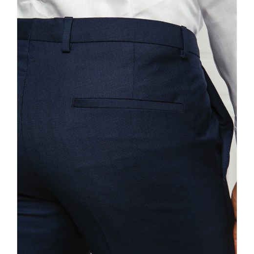 HUGO Wełniane spodnie Hesten194 | Extra slim fit 54 wyprzedaż Gomez Fashion Store