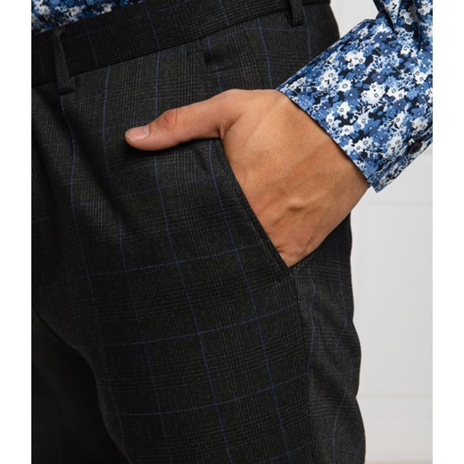 HUGO Wełniane spodnie Heiron204_WG | Extra slim fit 54 wyprzedaż Gomez Fashion Store