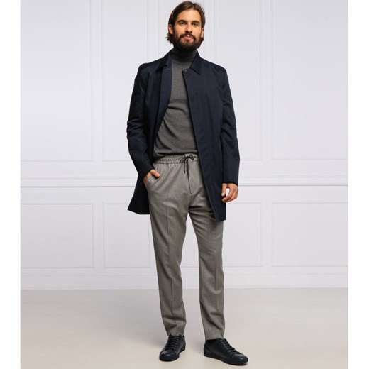 HUGO Wełniane spodnie Howard204 | Extra slim fit 46 promocja Gomez Fashion Store