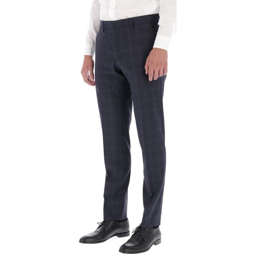 Boss Wełniane spodnie Genesis4 | Slim Fit 52 promocyjna cena Gomez Fashion Store