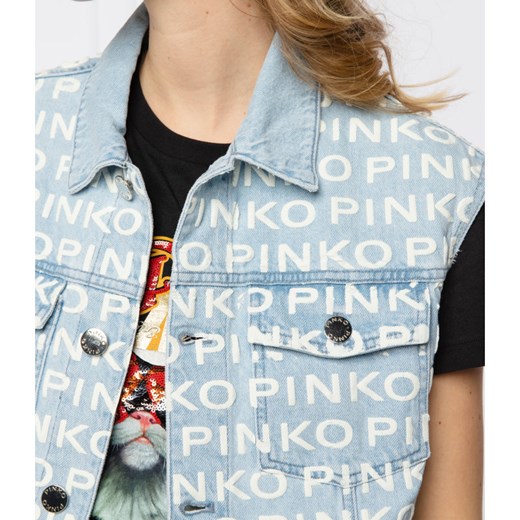 Pinko Kamizelka BEATE | Regular Fit | denim Pinko 38 okazja Gomez Fashion Store