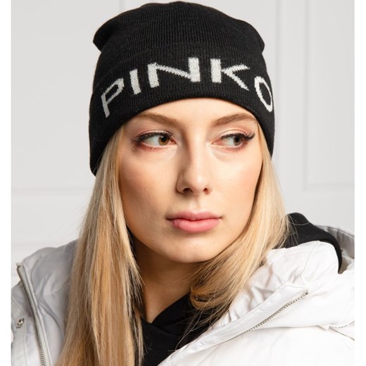 Pinko Czapka SINENSIS 1 BONNET | z dodatkiem wełny Pinko Uniwersalny Gomez Fashion Store