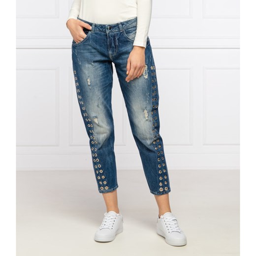 GUESS JEANS Jeansy VANILLE EYELET | Relaxed fit 27 okazja Gomez Fashion Store