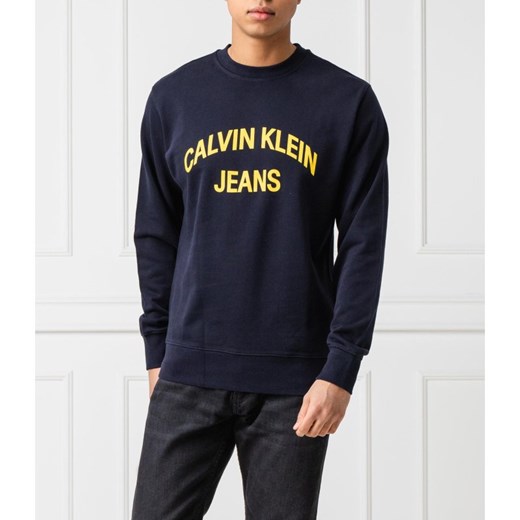 CALVIN KLEIN JEANS Bluza INSTITUTIONAL CURVED LOGO | Regular Fit L promocja Gomez Fashion Store