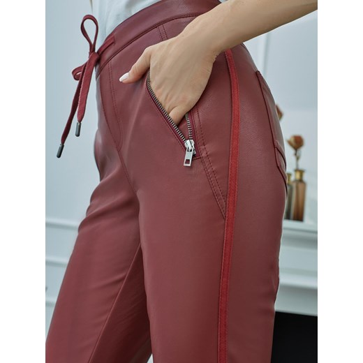 Spodnie z eko skóry z suwakami Red Button SRB2721 TESSY PU Red Button 38 Eye For Fashion