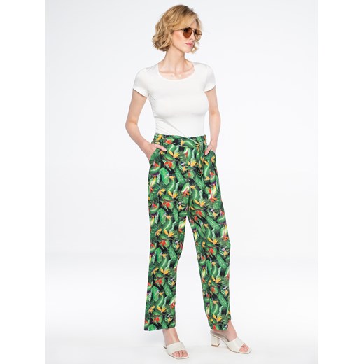 Spodnie w tropikalny wzór Smashed Lemon 20190 Smashed Lemon 40 Eye For Fashion