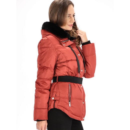 Pikowana kurtka z elastycznym paskiem ELLENI.700W19 Rino & Pelle Rino & Pelle 40 Eye For Fashion