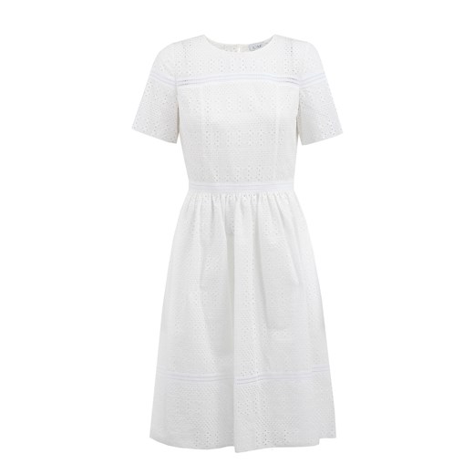 Sukienka biała L'AF mini letnia z krótkimi rękawami 