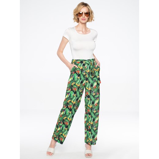 Spodnie w tropikalny wzór Smashed Lemon 20190 Smashed Lemon 40 Eye For Fashion