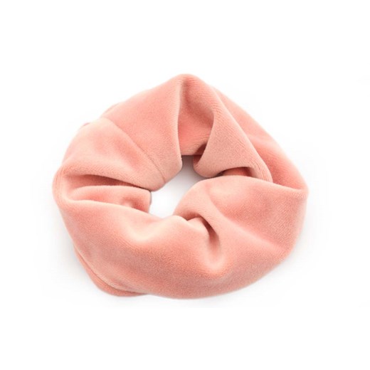 Welurowa Gumka Typu Scrunchie - Różowa Uniwersalny MOLLY.PL
