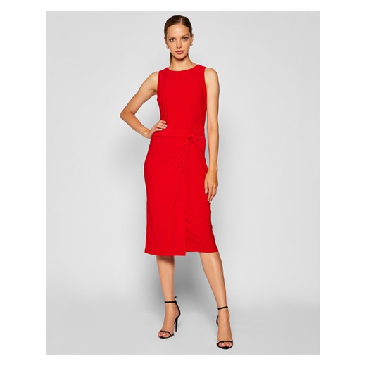 Lauren Ralph Lauren Sukienka koktajlowa 250800899002 Czerwony Regular Fit 2 promocja MODIVO