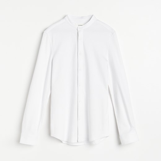 Reserved - Koszula slim fit ze stójką - Biały Reserved XL Reserved