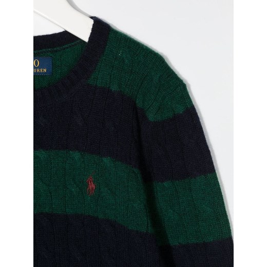 Sweter chłopięcy Ralph Lauren na zimę w paski 