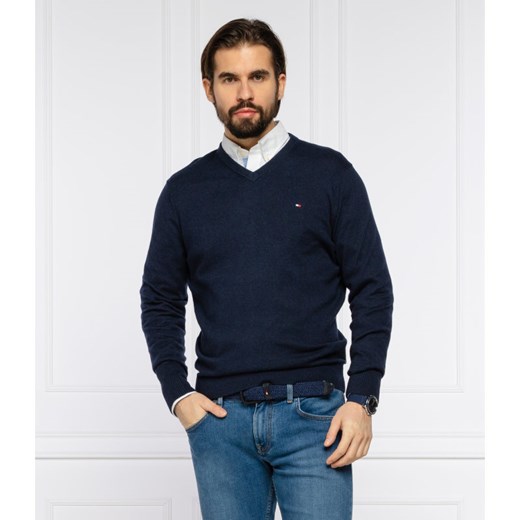 Tommy Hilfiger Sweter Pima | Regular Fit | z dodatkiem kaszmiru Tommy Hilfiger M wyprzedaż Gomez Fashion Store