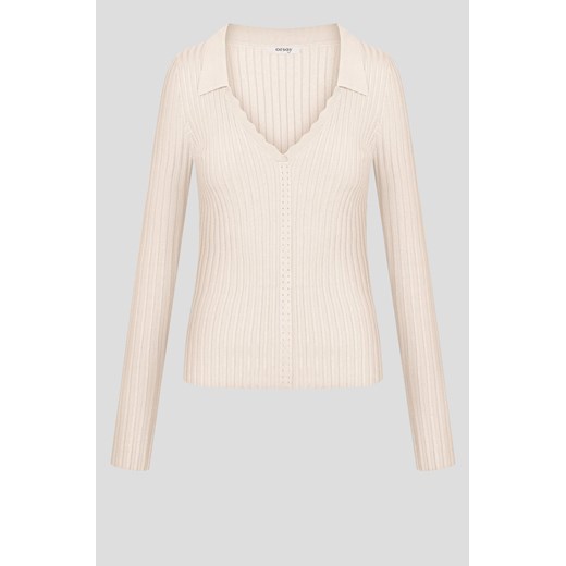 Sweter damski ORSAY beżowy z wiskozy