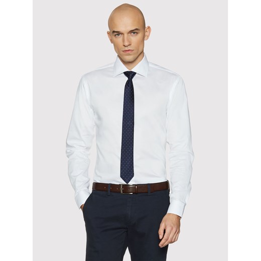 Vistula Koszula New Marble D Basic XA0006 Biały Slim Fit Vistula 176_182_43 wyprzedaż MODIVO