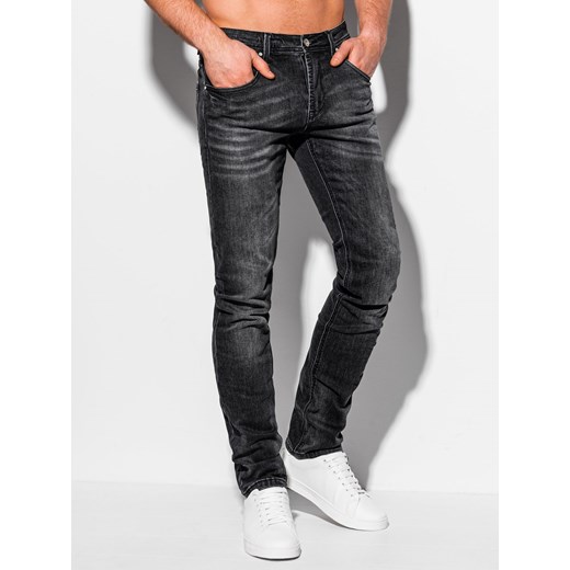 Spodnie męskie jeansowe 992P - czarne Edoti.com 38 Edoti.com