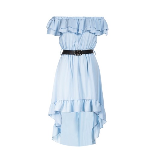 Niebieska Sukienka Elilophi Renee S/M Renee odzież