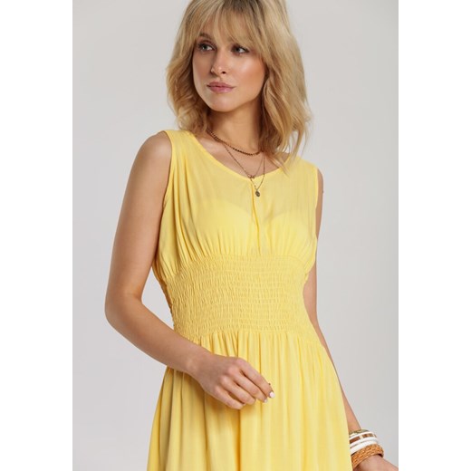 Żółta Sukienka Kalimoni Renee S/M Renee odzież