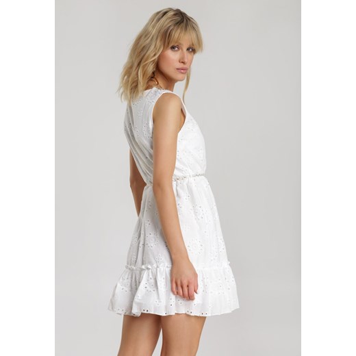 Biała Sukienka Arribel Renee S/M Renee odzież