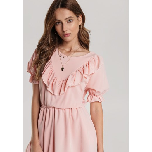 Różowa Sukienka Pallerodia Renee S/M Renee odzież
