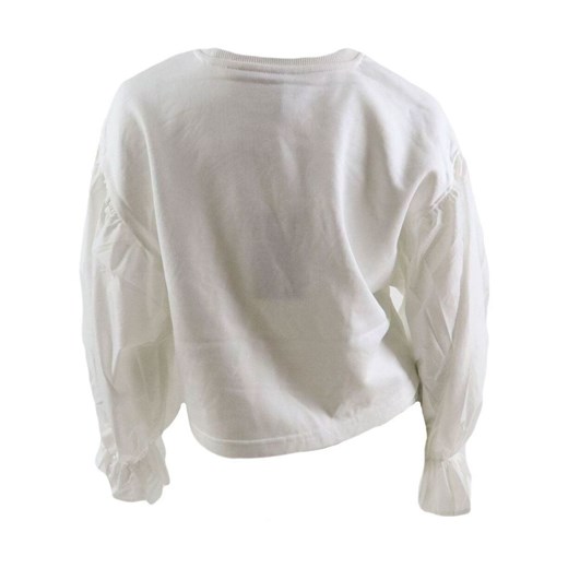 white girl sweatshirt with fabric sleeves Manila Grace 14 okazyjna cena showroom.pl