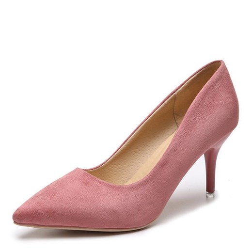 Mały niski obcas szpilka jednolita eleganckie impreza casual damskie buty różowy buty Sandbella sandbella