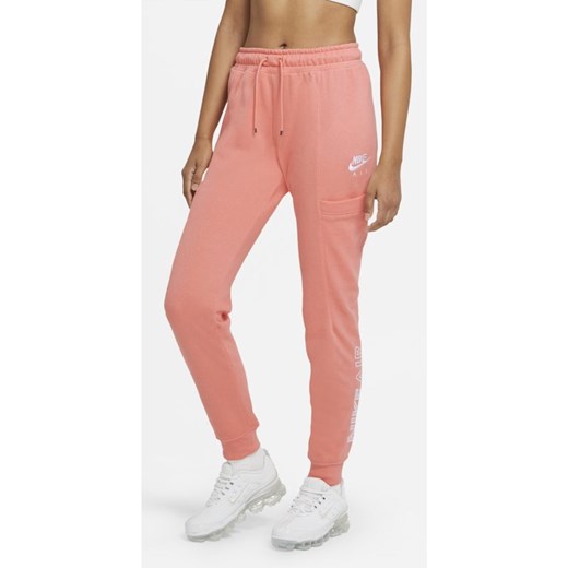 Różowe spodnie damskie Nike sportowe 