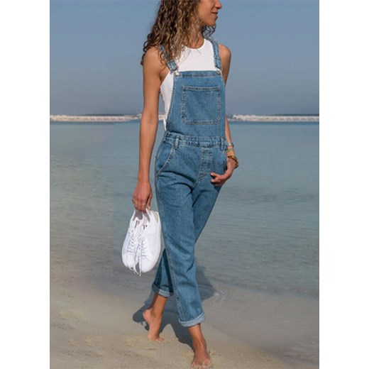 Sandbella jeansy damskie niebieskie 