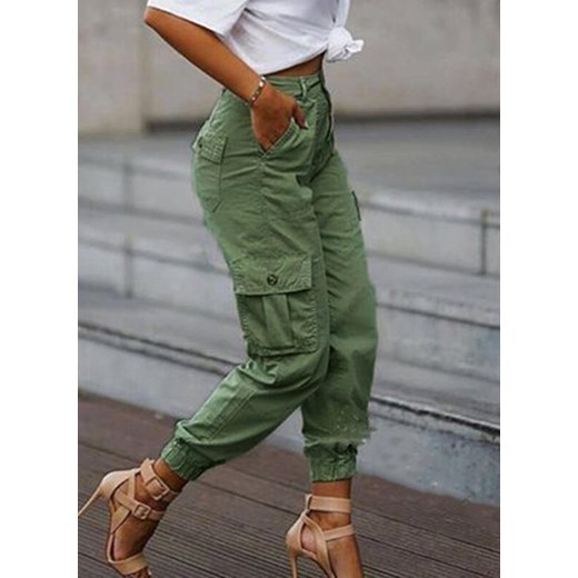 Spodnie damskie Sandbella zielone 