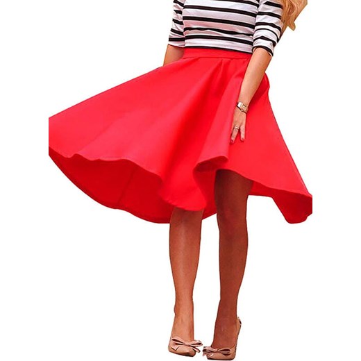 Sandbella spódnica casual czerwona mini 