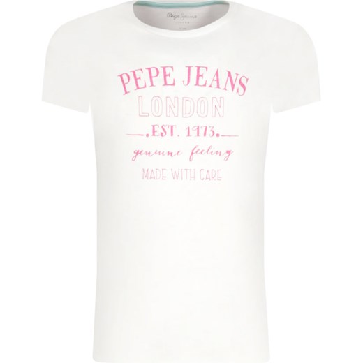 Pepe Jeans London T-shirt JASMINE | Regular Fit 164 wyprzedaż Gomez Fashion Store