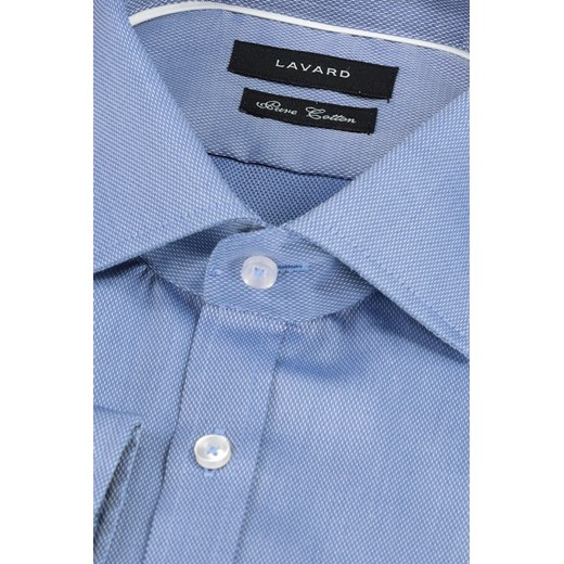 Niebieska koszula w mikro wzór 93120 Lavard  Lavard