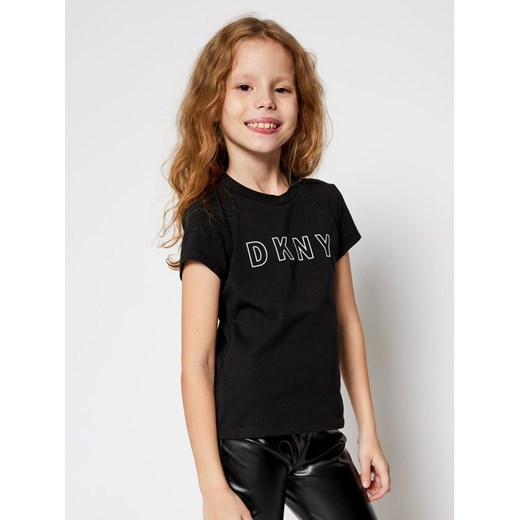 DKNY T-Shirt D35Q77 S Czarny Regular Fit 8Y MODIVO promocyjna cena
