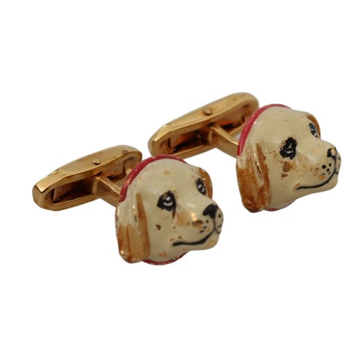 Dog Puppy Branded Accessory Cufflinks Dolce & Gabbana ONESIZE wyprzedaż showroom.pl