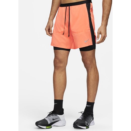 Męskie hybrydowe spodenki do biegania Nike Flex Stride Run Division - Pomarańczowy Nike S Nike poland