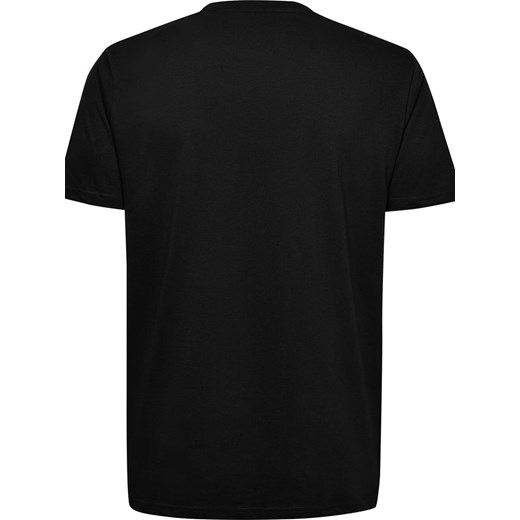 Hummel t-shirt chłopięce czarny z nadrukami z bawełny 