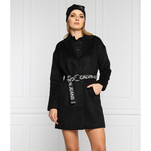 CALVIN KLEIN JEANS Płaszcz | z dodatkiem wełny XS promocja Gomez Fashion Store