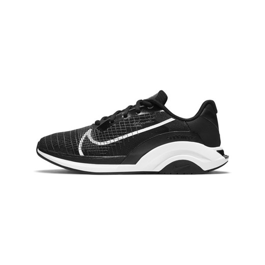 Buty sportowe damskie Nike czarne sznurowane płaskie 