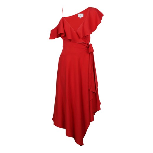 Sukienka czerwona Jovonna London z krótkim rękawem 