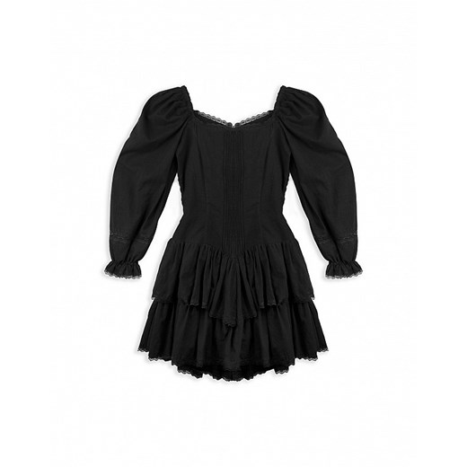 Sukienka czarna mini bawełniana 