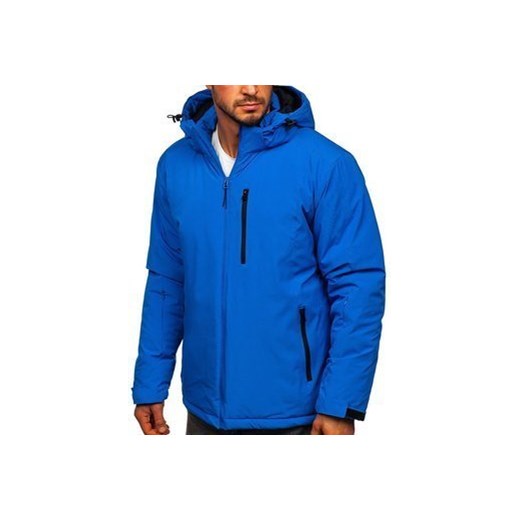 Niebieska narciarska kurtka męska zimowa sportowa Denley HH011 XL okazja Denley
