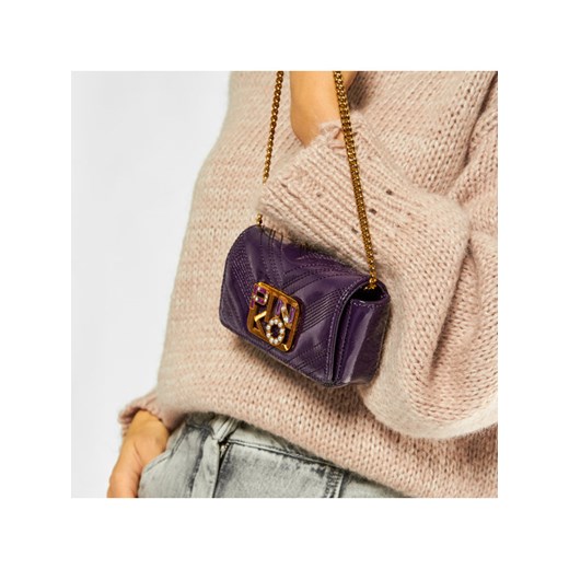 Pinko Torebka Logo Tiny Polish C. AI 20-21 PLTT 1P21T5 Y6JG Fioletowy Pinko 00 wyprzedaż MODIVO