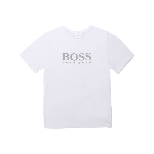 Boss T-Shirt J25E41 S Biały Regular Fit 8A okazja MODIVO